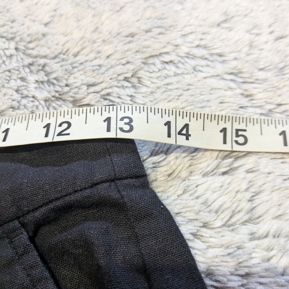 Reformation Black Linen Pants Earl Wide Leg Linen Blend Pants Size 0 - Picture 5 of 8